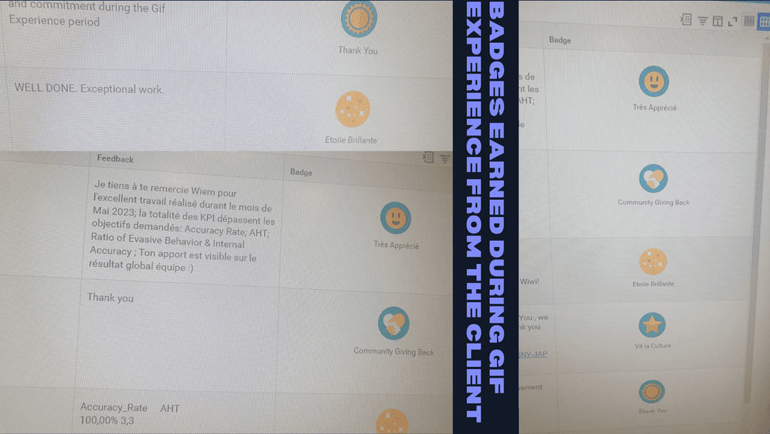 Badges Earned after GIF success