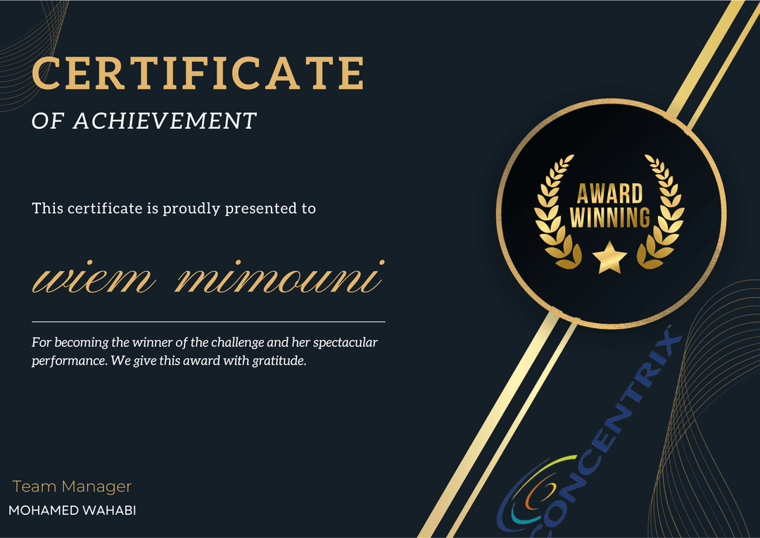 Achievement Certificate